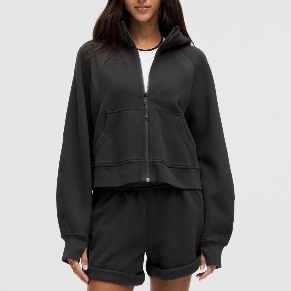 Scuba oversized full zip hoodie